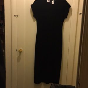 Stretch black velvet figure flattering 4P easy care-great for travel!
